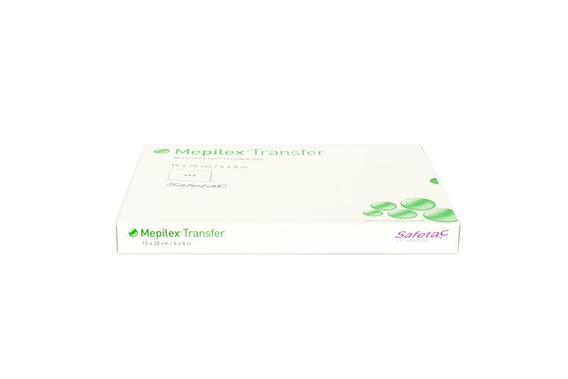 Mepilex ميدبليكس 294899 ضمادة نقل السيليكون الناعم لنقل الإفرازات، بحجم 6" x 8"، كل ضمادة - Image 5